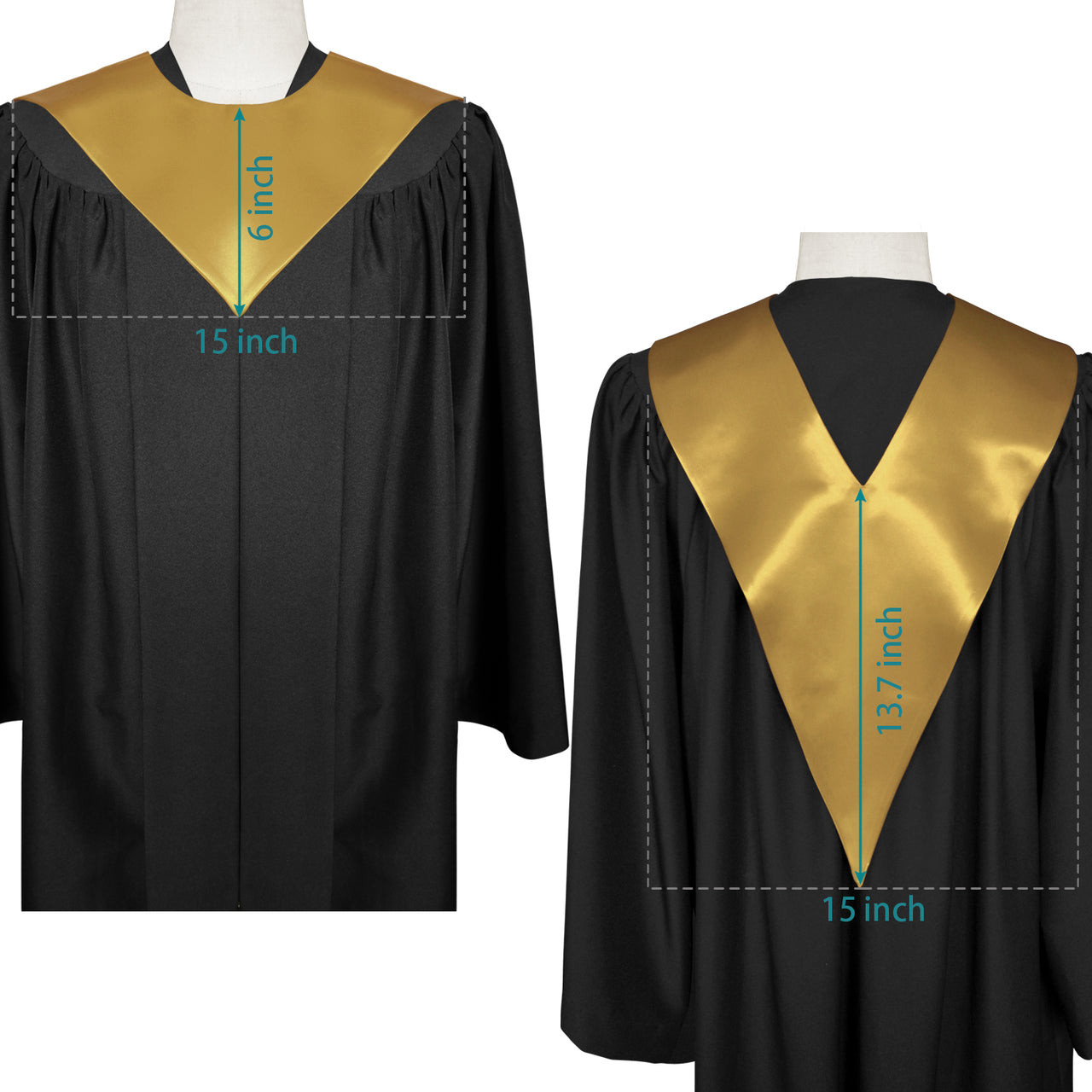 Antique Gold Premium Choir V-Stole