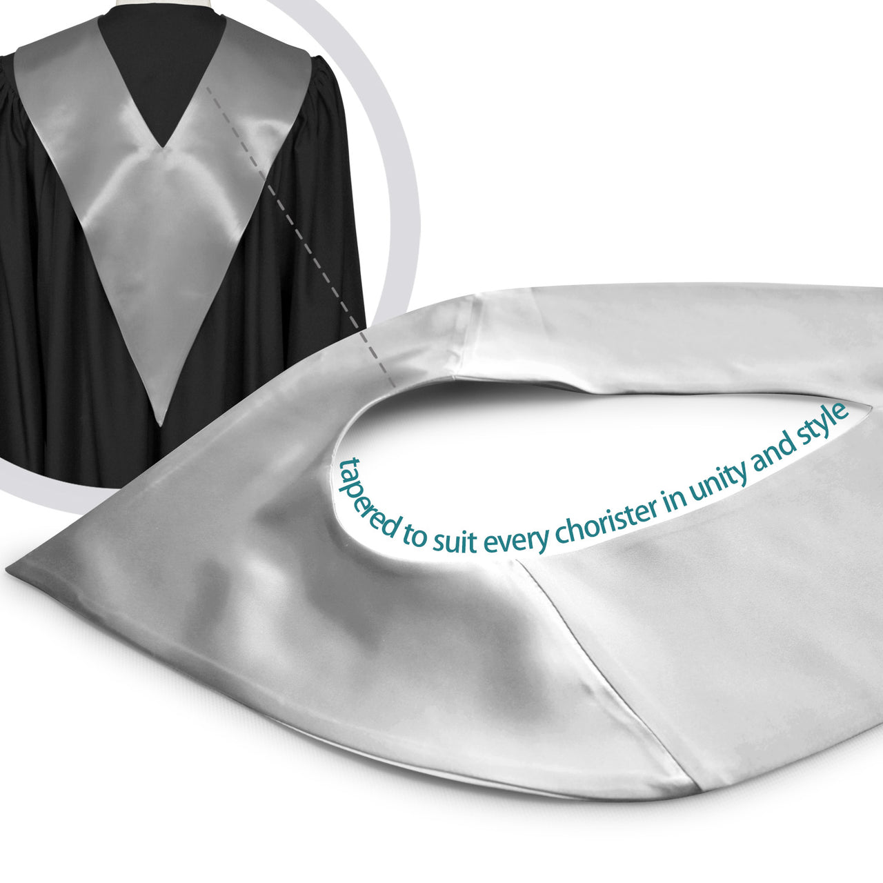 Silver Premium Choir V-Stole
