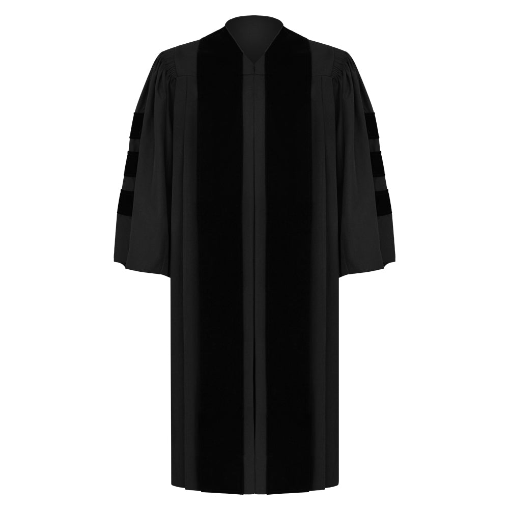 Black Deluxe Clergy Robe