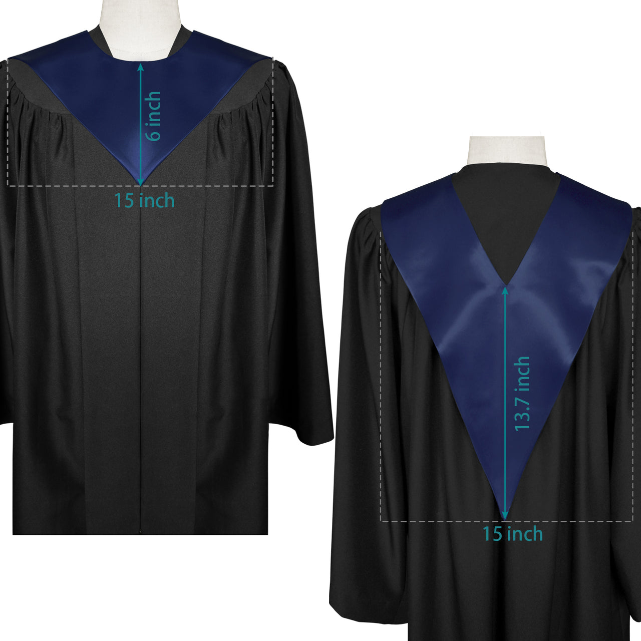 Navy Blue Premium Choir V-Stole
