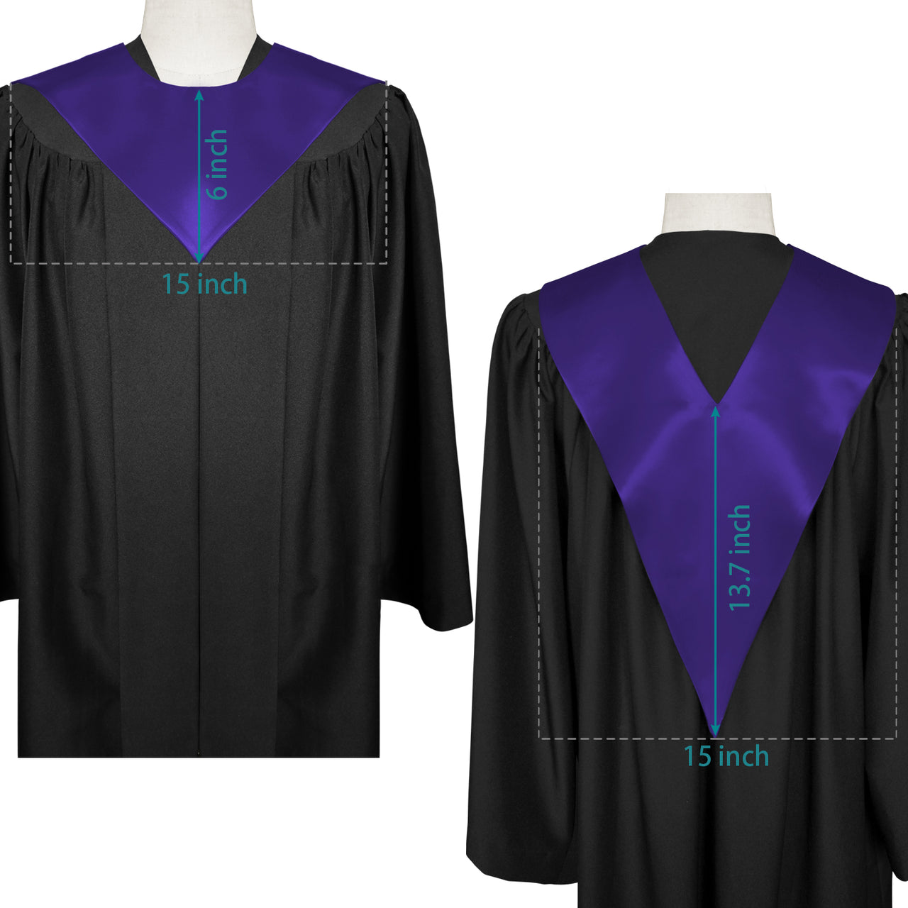 Purple Premium Choir V-Stole