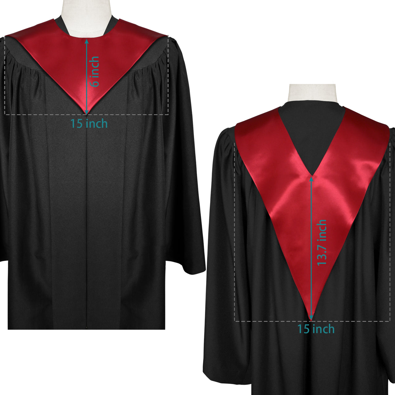 Red Premium Choir V-Stole