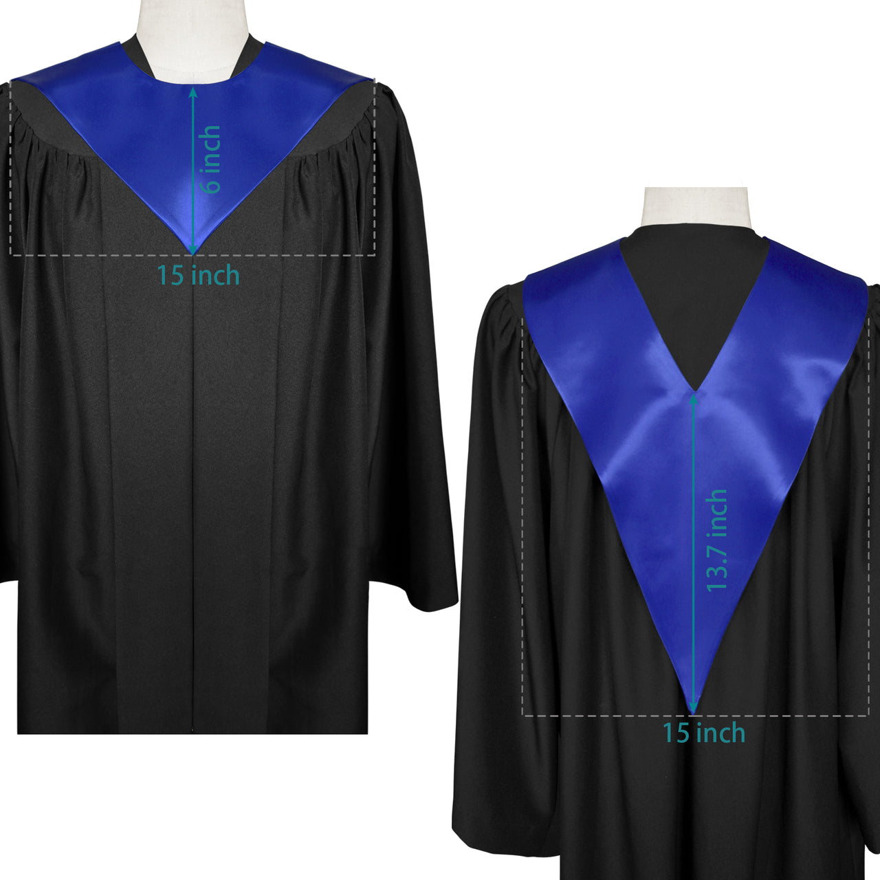 Royal Blue Premium Choir V-Stole