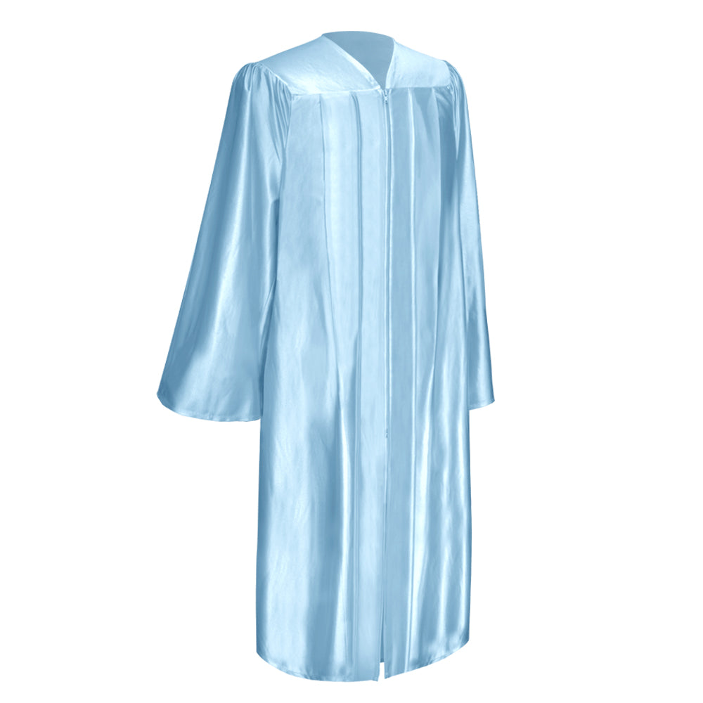 Light Blue Shiny Choir Robe