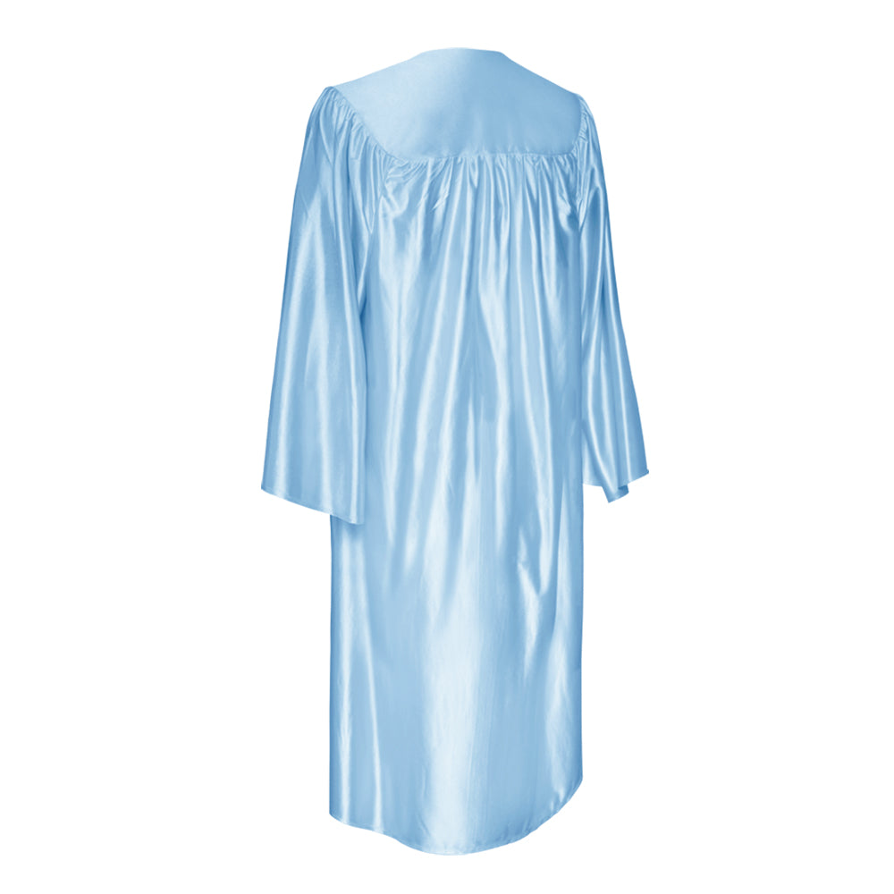 Light Blue Shiny Choir Robe
