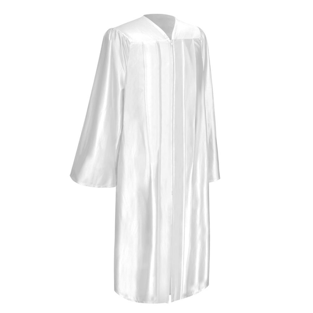 White Shiny Choir Robe